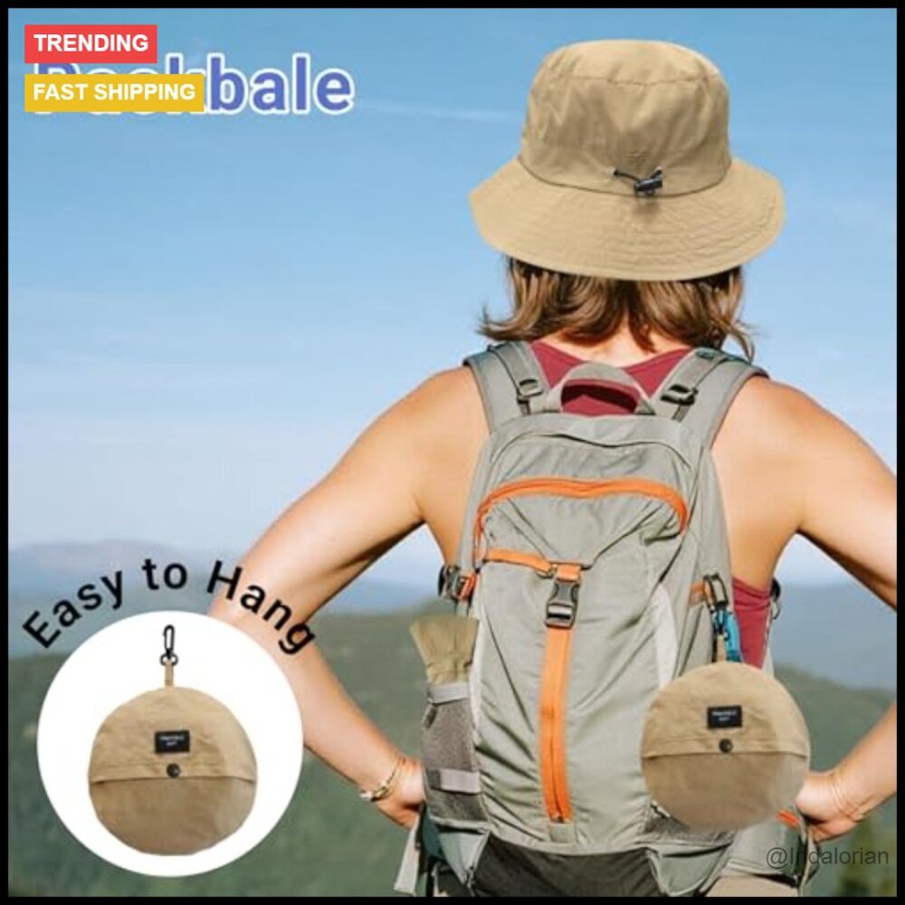 Waterproof Bucket Hat Quick Dry Packable Sun Prot… - image 3